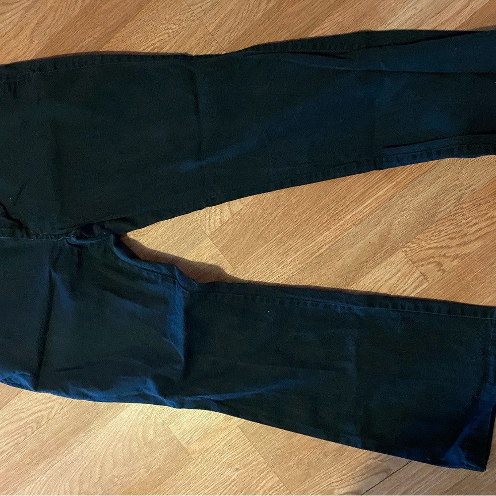 Arizona navy blue boot cut pants size16 short. Double button low cut . $10